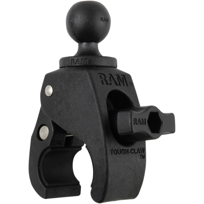 RAM MOUNTS 0636-0011 RAP-B-400U Tough-Claw™ with 1" Diameter Rubber Ball Ball Mount - Tough-Claw™ Base - 5/8" - 1-1/2"