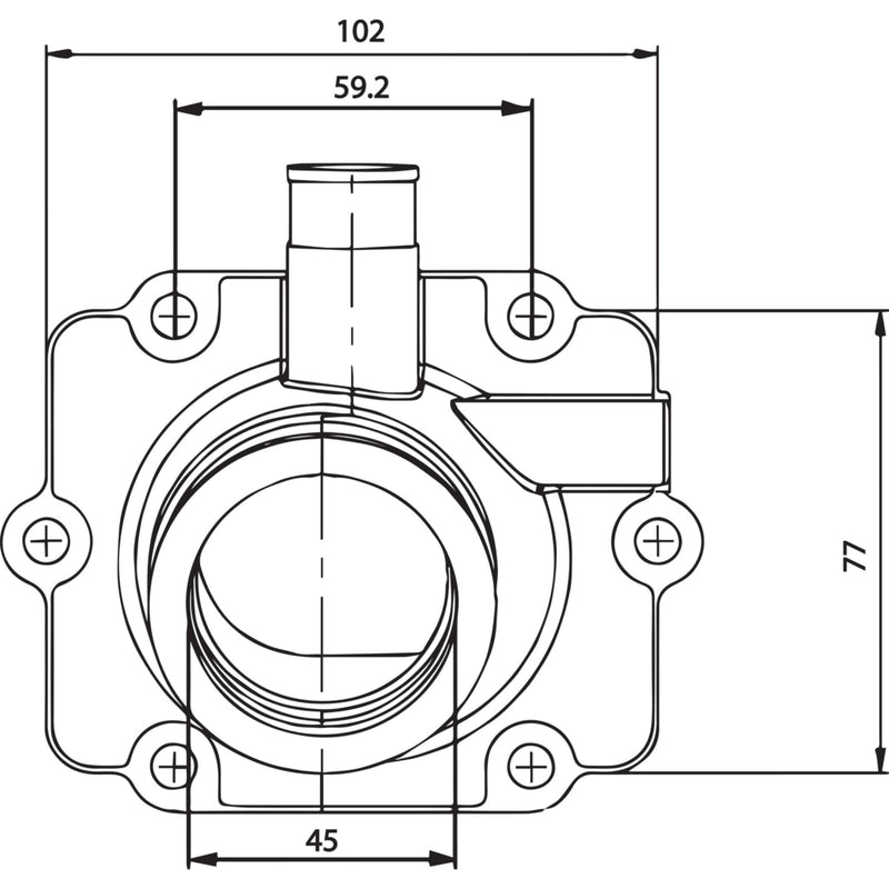 Kimpex Mounting Flange - 301732 Polaris INDY 600 / INDY / INDY 700 / INDY 800 2001-2004