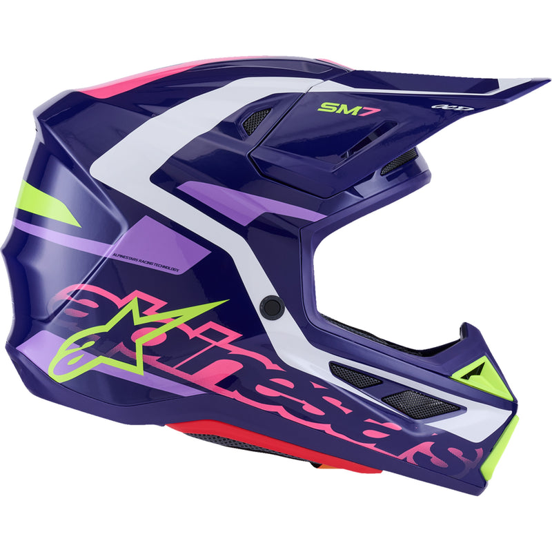 ALPINESTARS SM7 Deed Helmet - Gloss Purple/Pink