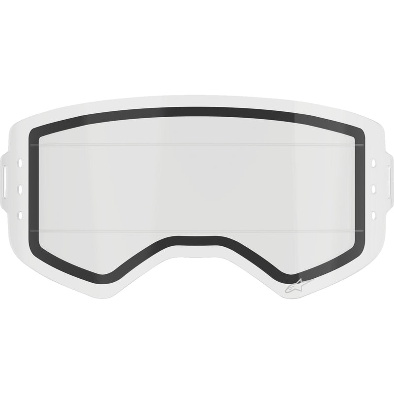 ALPINESTARS GOGGLES 2602-1173 9100525-016 Supertech Roll-Off Goggle Dual Lens Supertech Lens - Roll-Off - Dual - Clear