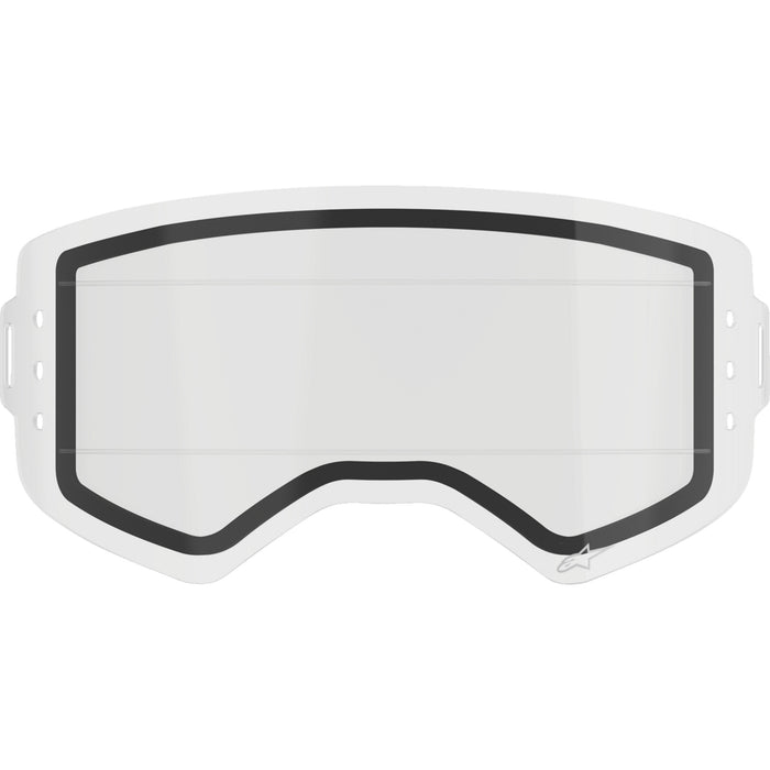 ALPINESTARS GOGGLES 2602-1173 9100525-016 Supertech Roll-Off Goggle Dual Lens Supertech Lens - Roll-Off - Dual - Clear