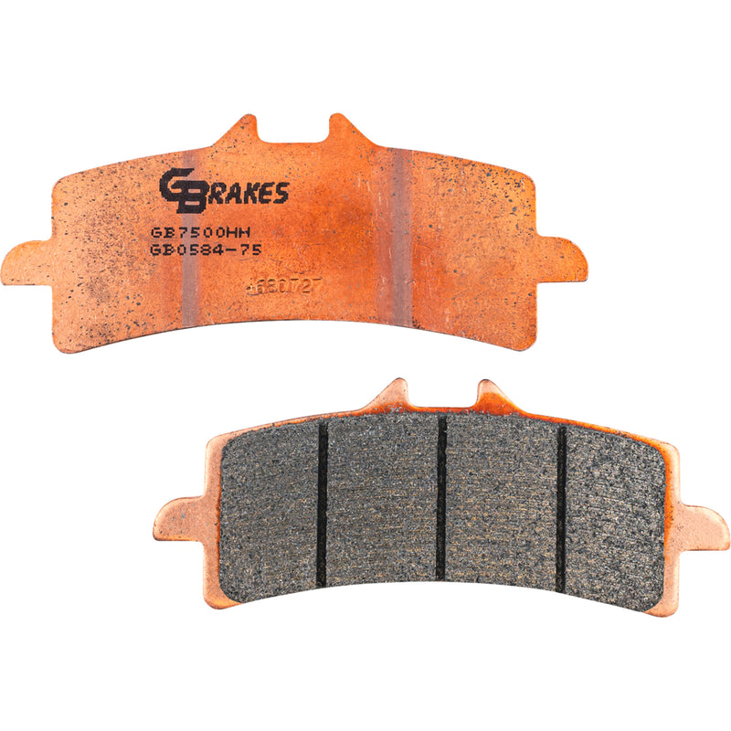 Gbrakes Brake Pad - GB0584-75 For Ducati Motorcycles 2007-2025 | MV Agusta Motorcycles 2007-2016 | Triumph Motorcycles 2016-2025