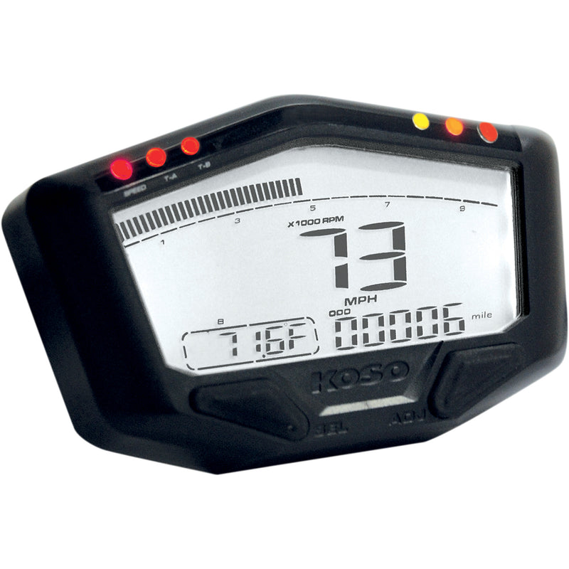 KOSO NORTH AMERICA 2201-0083 BA022W10 DB-02R Street/Race Speedometer