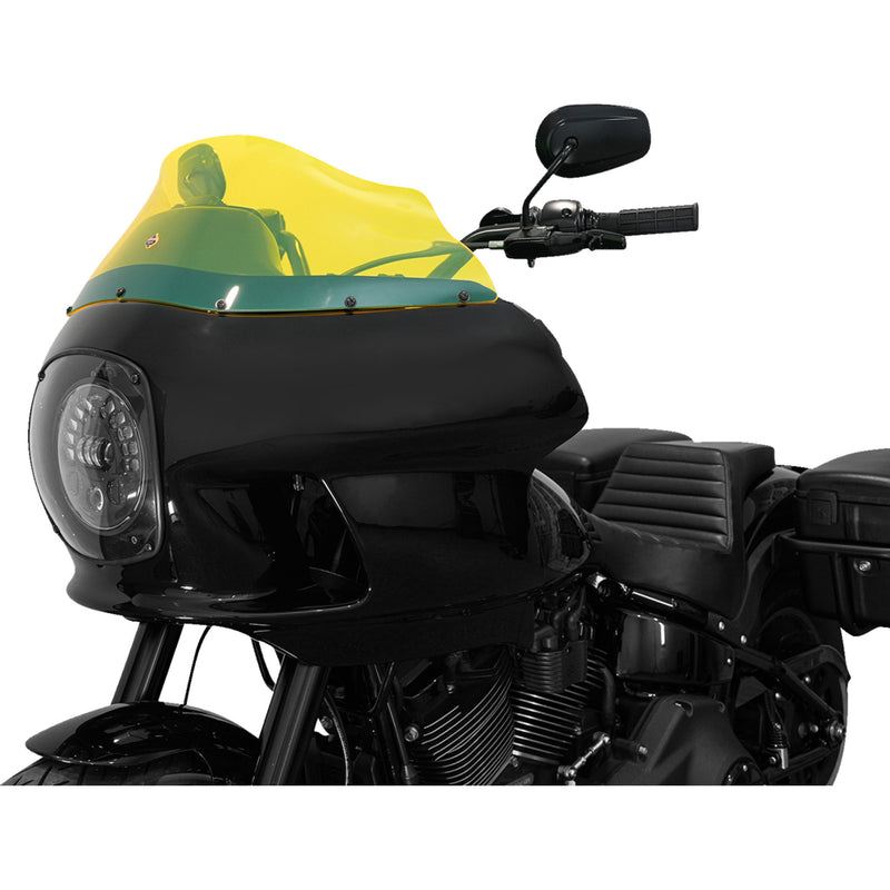 KLOCK WERKS 2310-0772 KWW-02-0609 Kolor Flare™ Windshield - 9" - Yellow Ice - FXRP