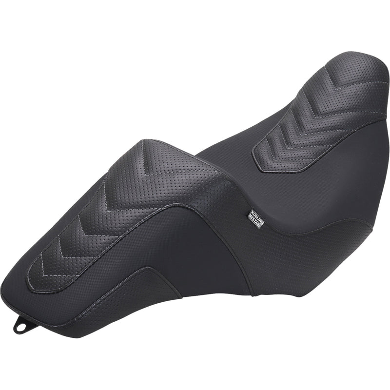 Mustang Squareback Seat - 76324GM For Harley Touring 2023-2026