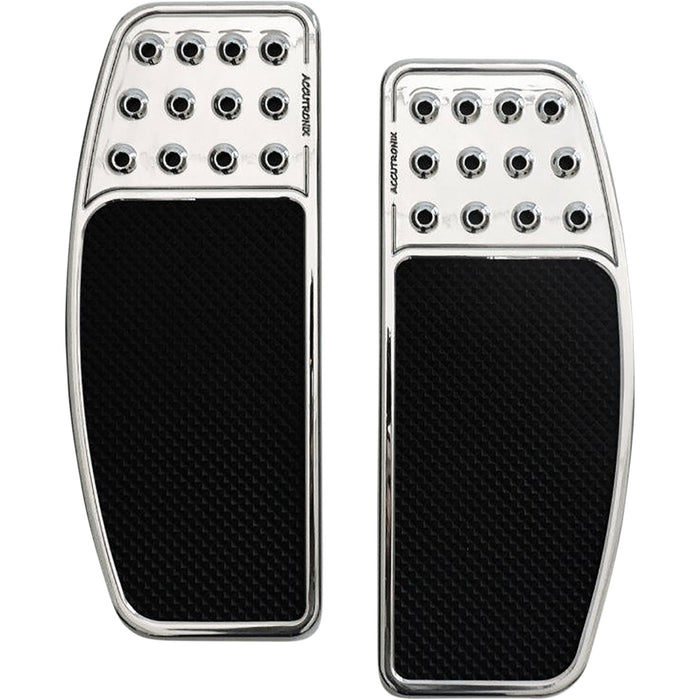 ACCUTRONIX 1621-1050 FBF01-DOC Front Floorboards chrome w/ rubber inserts