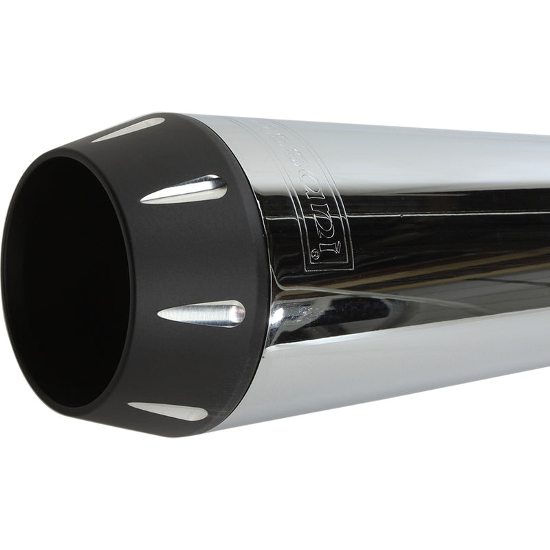 Bassani Xhaust Road Rage 2-Into-1 Exhaust System - 13311R For Harley Dyna 1991-2005