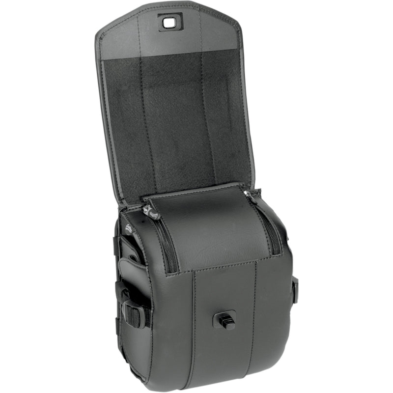 SADDLEMEN 3503-0064 3503-0064 Cruis'n Deluxe Sissy Bar Bag Sissy Bar Bag - Deluxe - Black