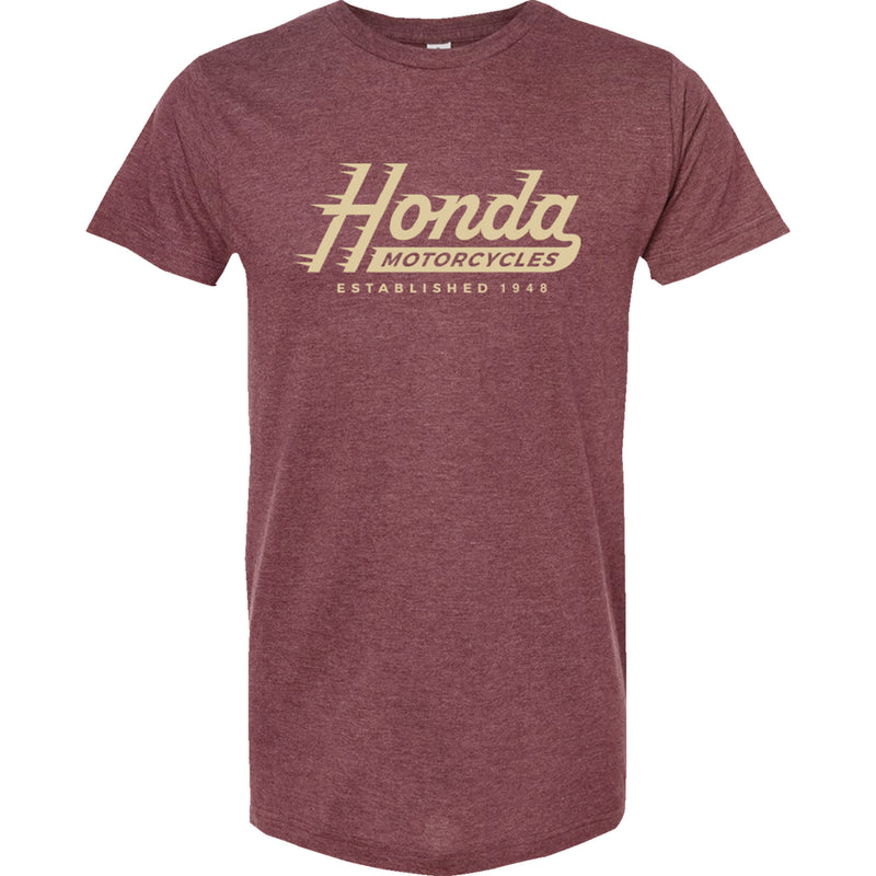 HONDA APPAREL Established T-Shirt Heather - Burgundy