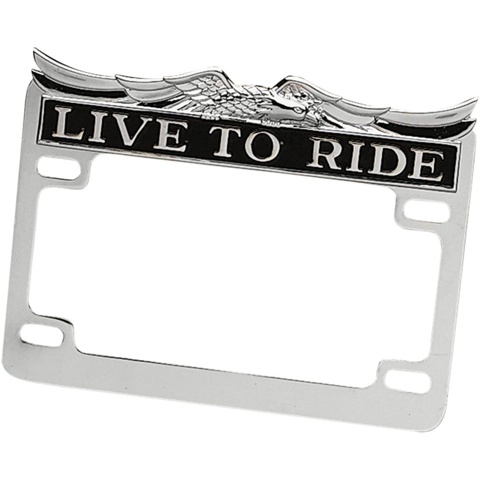 DRAG SPECIALTIES License Plate Frame Chrome