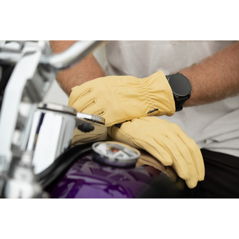 FIST HANDWEAR The Rig Road Leather Gloves Yellow