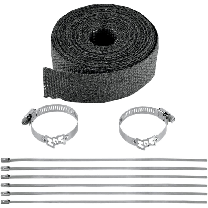 VANCE & HINES 1861-0622 26523 Header Wrap Kit 2" x 25' - black