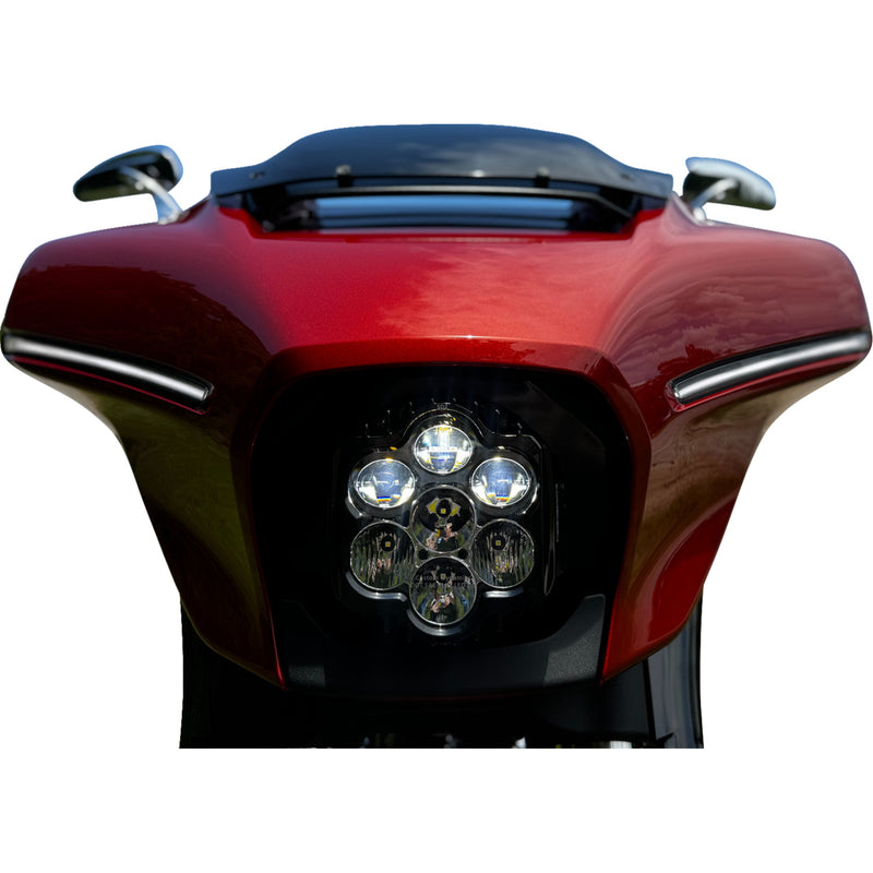 Custom Dynamics Shark Demon™ Headlight - SD2-23BAT-W For Harley Street Glide 2023-2026