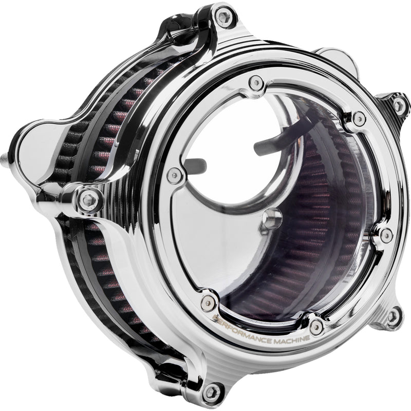 Performance Machine (pm) Vision Series Air Cleaner - 0206-2166-CH For Harley Touring 2023-2026