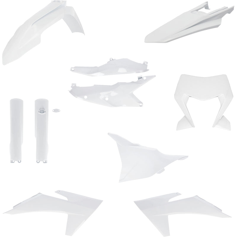ACERBIS 1403-4441 2986550002 Full Replacement Plastic Kit Full Body Kit - White - KTM - EXC/EXC-F/XC-W/XCF-W/XW-F
