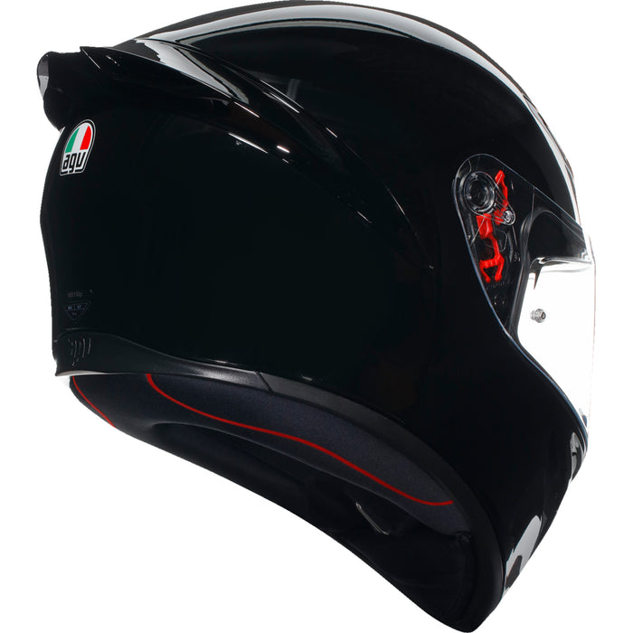 AGV 0101-15641 2118394003027L K1 S Solid Helmet K1 S Helmet - Black - Large