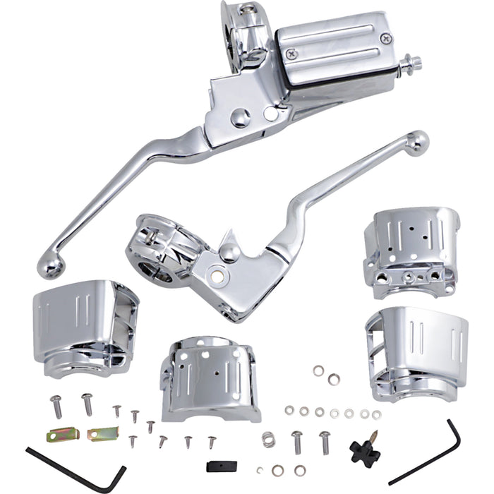DRAG SPECIALTIES 0610-0502 Handlebar Control Kit w/o Switches Handlebar Controls - 11/16" Master Cylinder