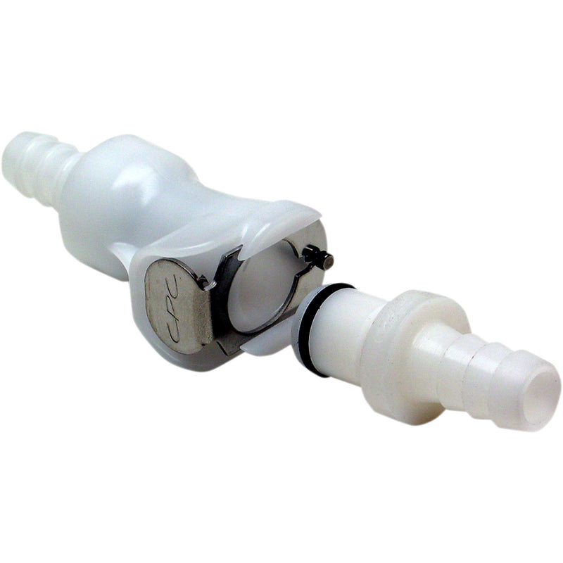 MOTION PRO 0706-0035 12-0048 Straight-Through Fuel Line Quick-Disconnect Coupling Fuel Line Quick-Disconnect Coupling - 1/4"