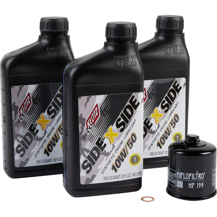 KLOTZ OIL 3601-0866 KU-103 SxS Oil Change Kit Polaris SxS - 10W/50