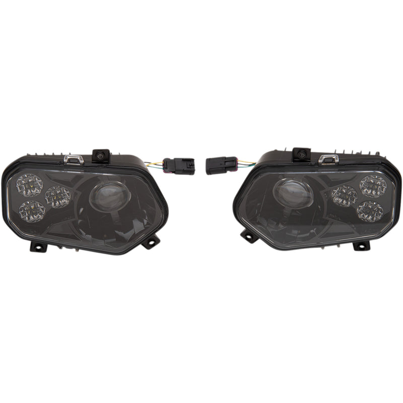 MOOSE OFFROAD 2001-2225 100-3355-PU LED Headlight for UTV LED Headlight - RZR800/900 - Black