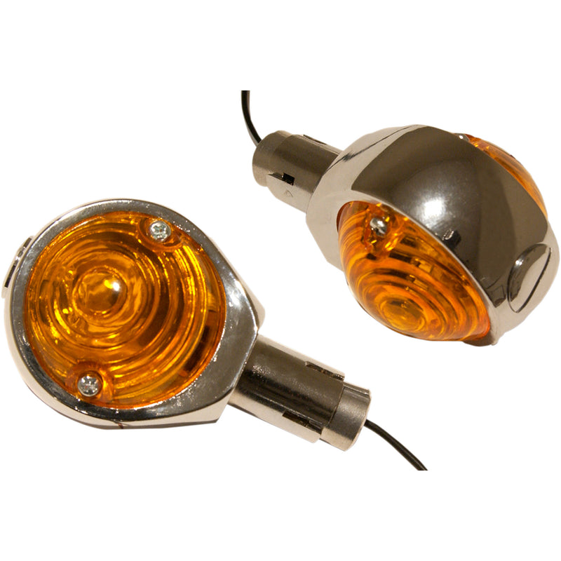 EMGO 2020-0636 60-14560 Euro Bar End Lights Bar End Light - 1" Handlebars