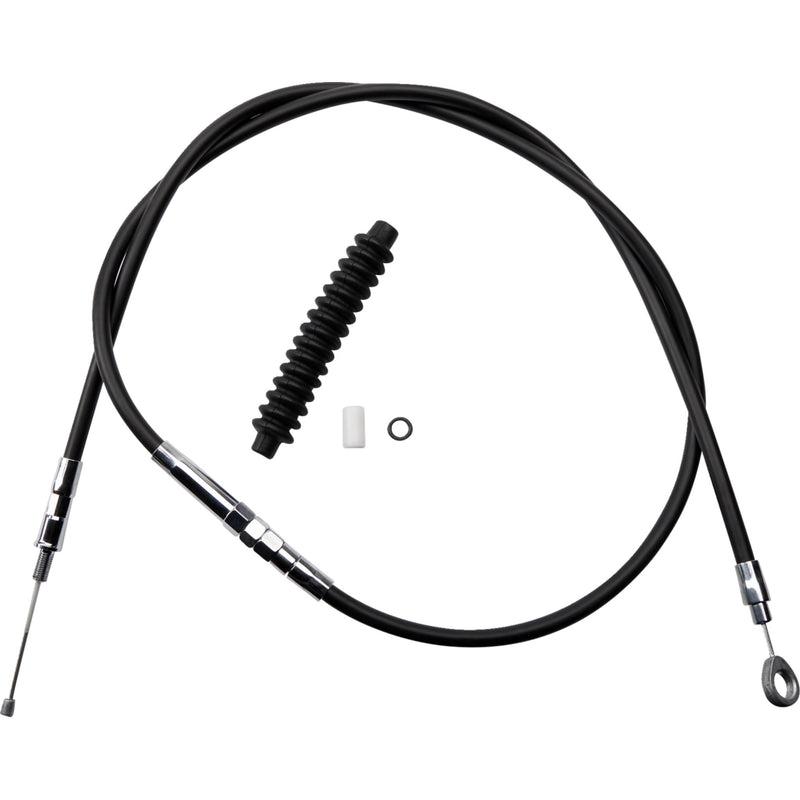 Drag Specialties High-Efficiency Black Vinyl Clutch Cable /16" For Harley Softail Bad Boy 1995-1997