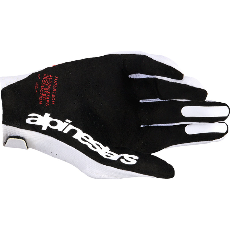 ALPINESTARS Supertech MX Gloves White/Black/Fire - Red