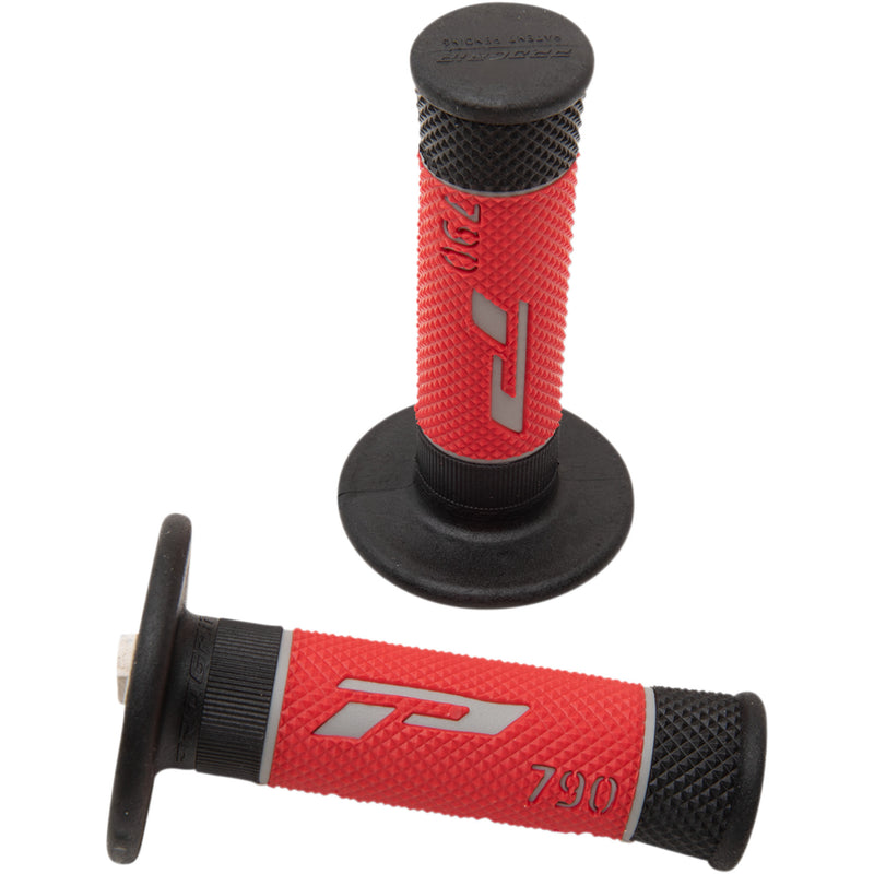 PRO GRIP 0630-0228 PA079000TGRO 790 Triple Density Grips Grips - 790 - Black/Red