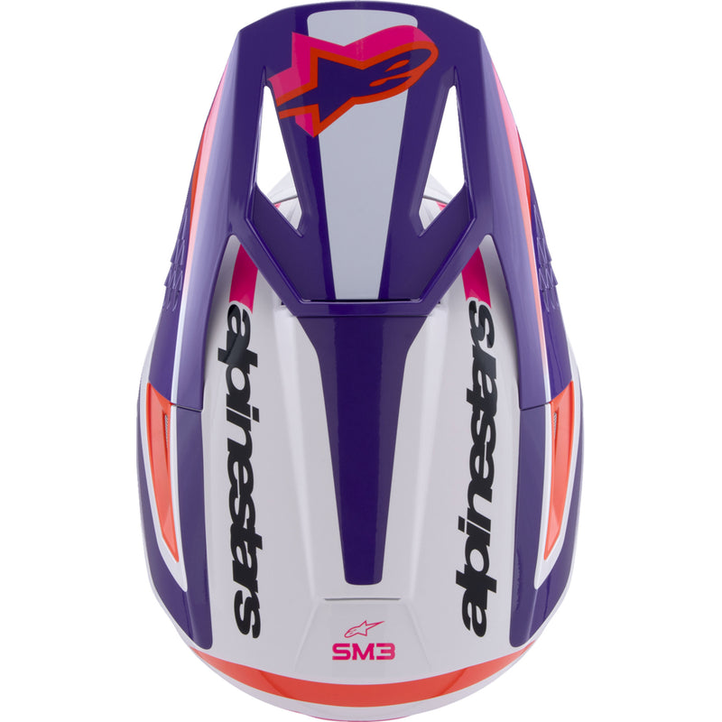 ALPINESTARS SM3 Heat Helmet - Gloss White/Purple/Pink