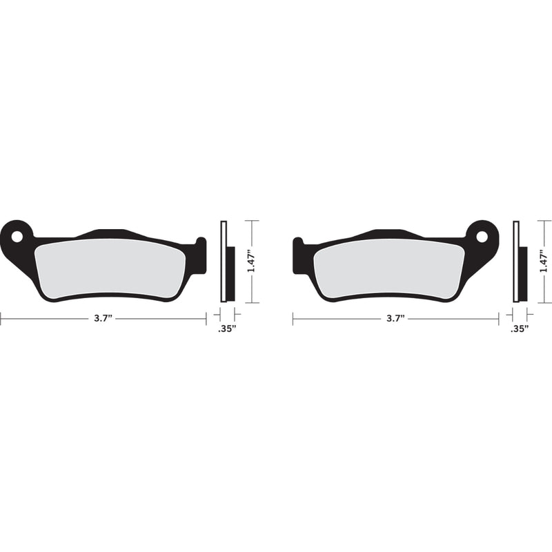 Drag Specialties Brake Pad - 1720-0282 For Harley Street 2015-2016
