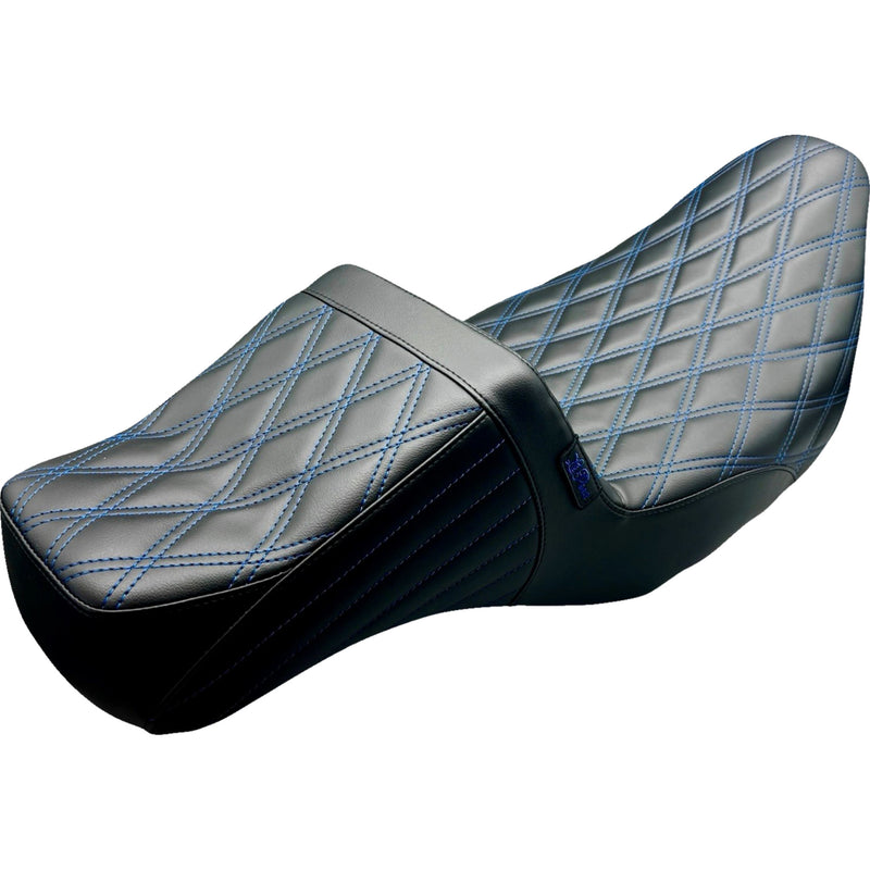 LePera Tailwhip Daddy Long Legs Seat - LK-587DLDD-BLUE For Harley Touring 2008-2024