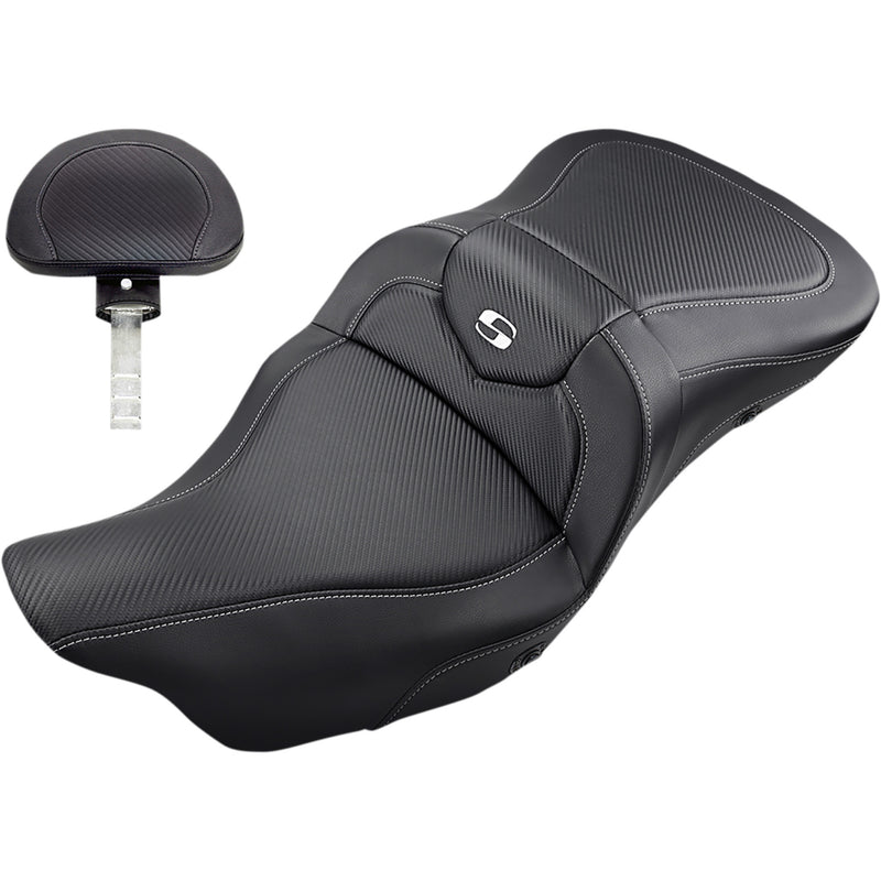 Saddlemen Roadsofa™ Seat - 808-07B-185BRHC For Harley Touring 2008-2025