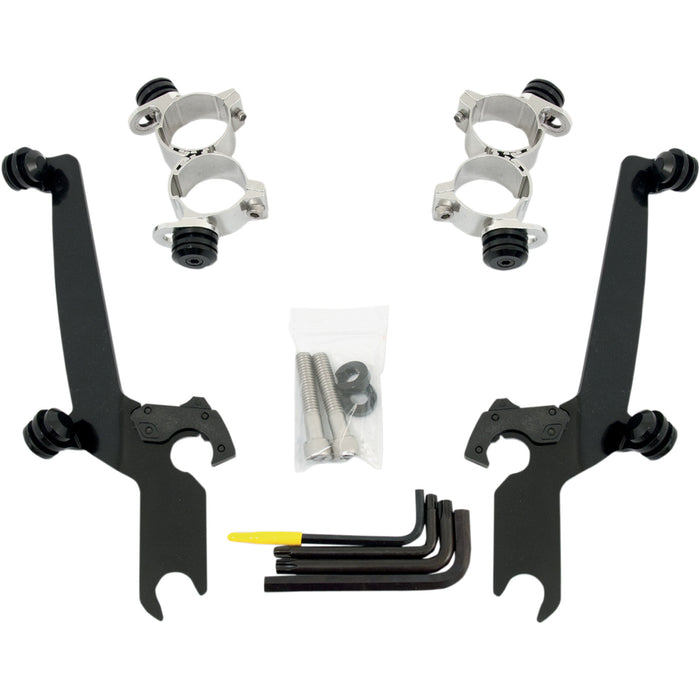 MEMPHIS SHADES 2320-0110 MEB1985 Sportshield Trigger-Lock Complete Mount Kit - Sportshield Trigger-Lock Mounting Kit - Black - XL48