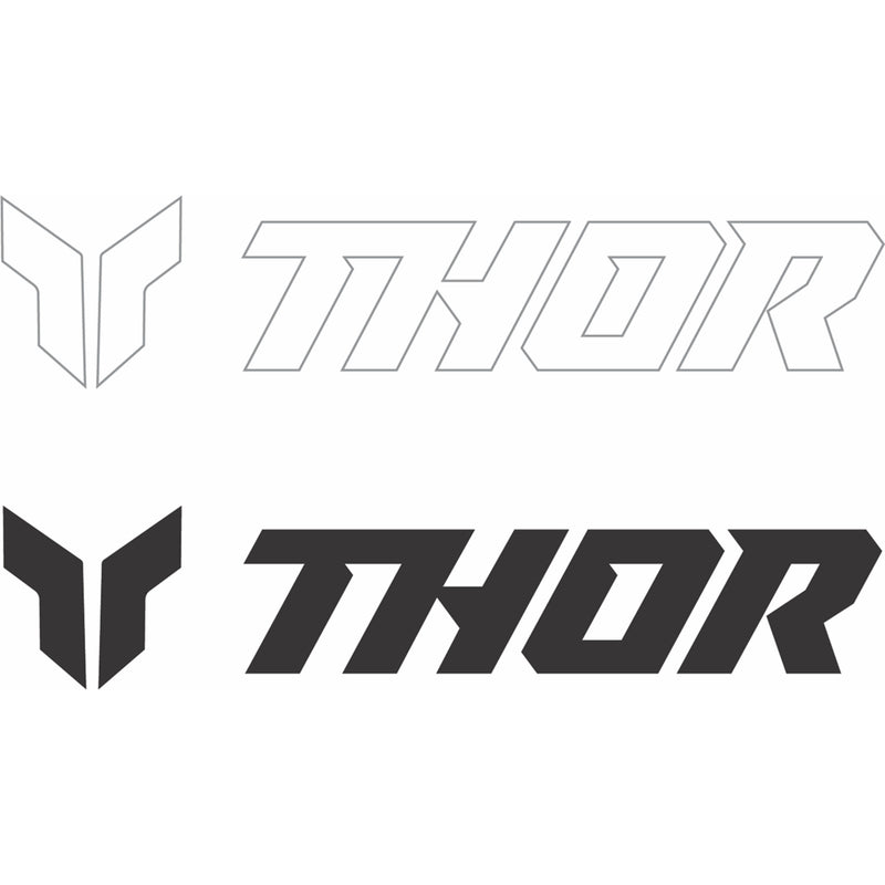 THOR 4320-2591 Decal Sheet 3" - black/white