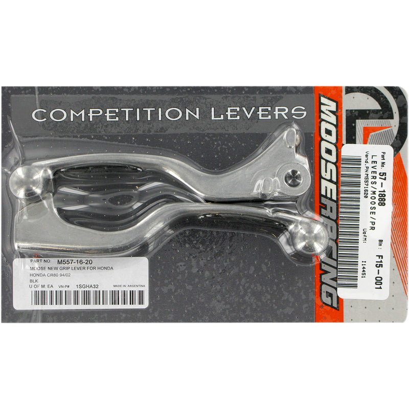 Moose Offroad Competition Lever Set - 1SGHA32 For Honda CR80R / CR250R 1985-1997 | Husqvarna CR 125 1986-1991