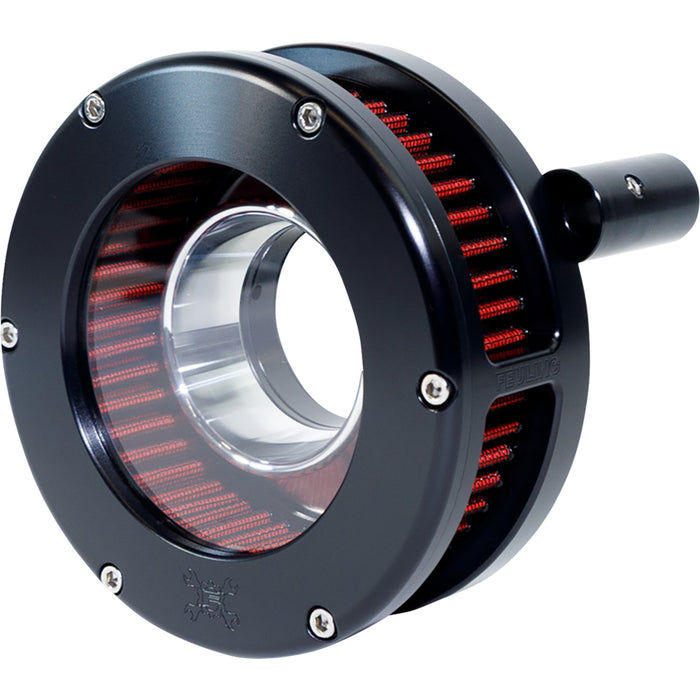 FEULING PARTS 1010-3434 5444-S BA Slim Air Cleaner Kit black/clear - red filter - twin cam