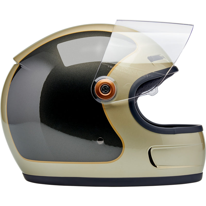 BILTWELL Gringo SV Helmet Tracker - Gloss Metallic Champagne/Charcoal