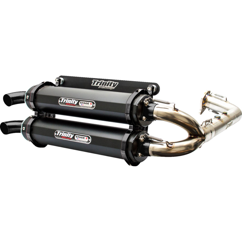 Trinity Racing Stage 5 1-Into-2 Exhaust System - TR-4174D-C2 Polaris RZR 2020-2023