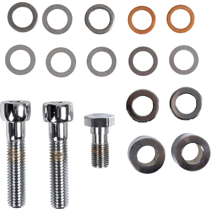 HAWG HALTERS DS325892 LHSCC6001 6-Piston Brake Caliper 6-Piston Front Caliper - '00-'07 Big Twin