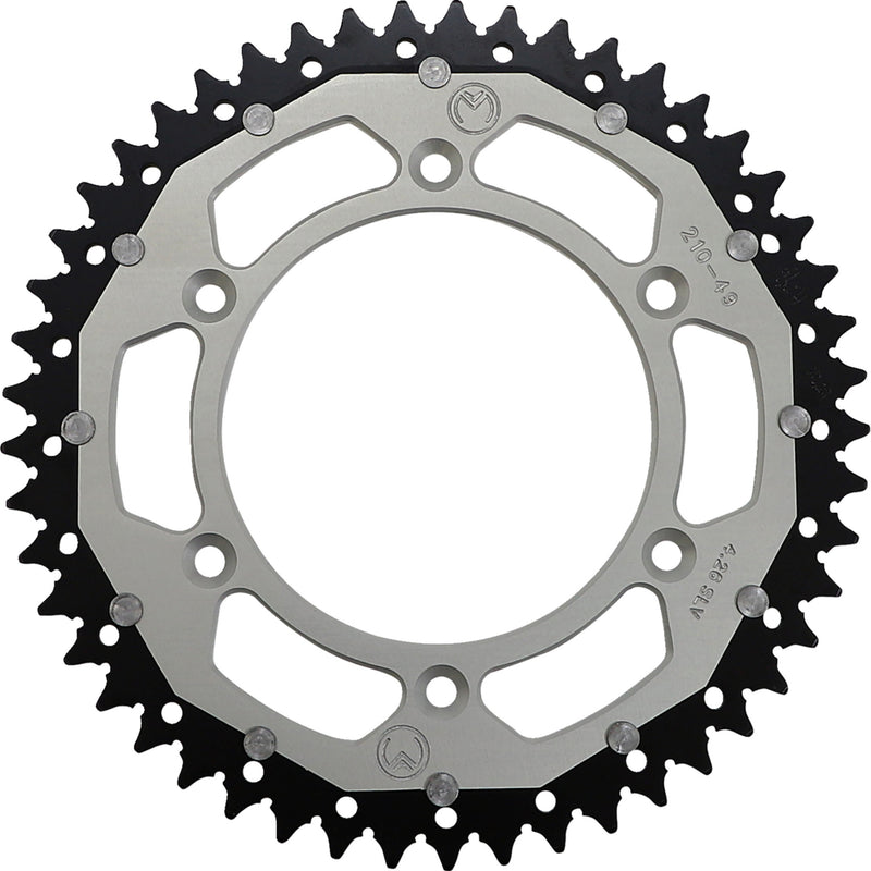 MOOSE OFFROAD 1210-1464 1210-210-49-11X Dual Sprocket silver - 49 tooth