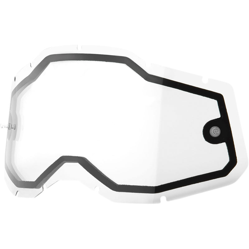 100% 2602-0922 59080-00001 Accuri 2/Racecraft 2/Strata 2 Goggle Dual Lens Accuri 2/Racecraft 2/Strata 2 Lens - Dual Pane - Clear