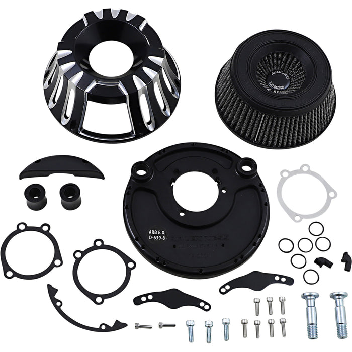 ARLEN NESS 1010-1213 18-931 Inverted Series Air Cleaner Kit — Deep Cut - Black