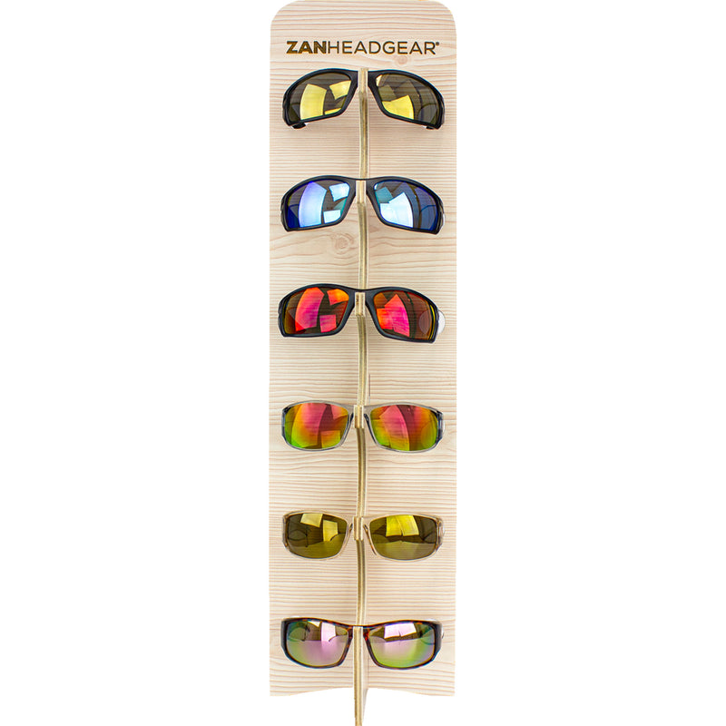 ZAN HEADGEAR 9903-0863 EZSPORT25 DISPLAY ZAN ACTION SPORTS GLASSES 12-PCS.