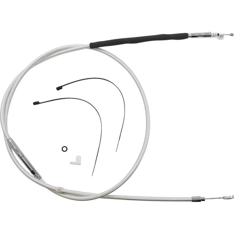 Magnum Shielding High-Efficiency Braided Sterling Chromite II® Clutch Cable /16" - 322320HE For Harley Touring 2008-2016