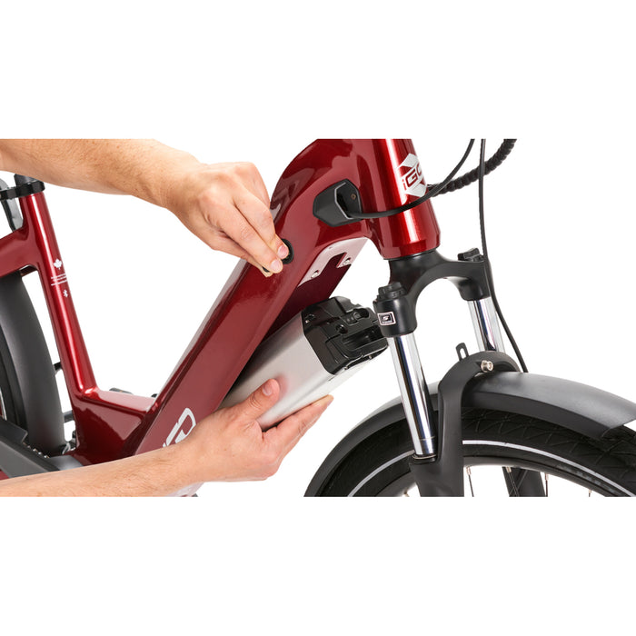 IGO ELECTRIC BIKES 4901-0016 100-212-000 Discovery LS E-Bike Discovery Rosemont LS E-Bike - Burgundy - Step Through