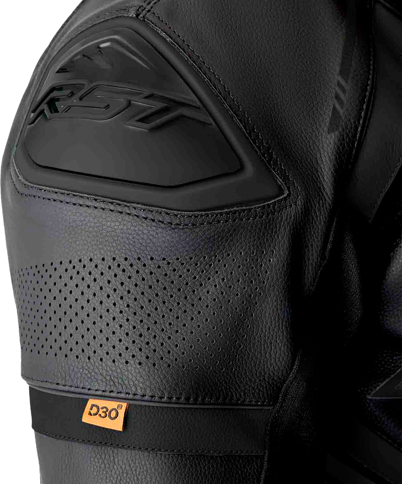 Rst 556-3604048 103604BLK-48 S1 D3O SUIT BLACK LEATHER 2X