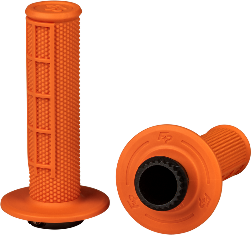 Fire Power 24-0207 24-0207 CONTROL MX LOCK-ON GRIPS ORANGE HALF WAFFLE