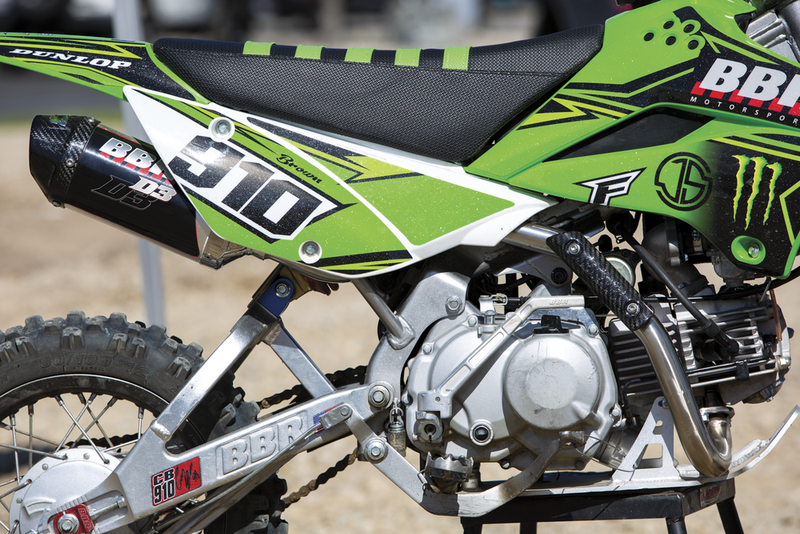Bbr Motorsports Tall Seat Assembly KLX110 Black GRN - 716-KLX-1152 Kawasaki 110 / 110L / 110R 2002-2022