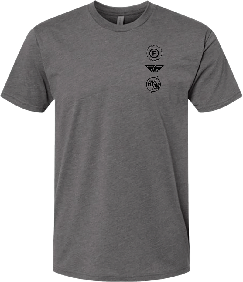 Fly Racing 354-03172X 354-03172X FLY ATOM TEE GUNMETAL HEATHER 2X