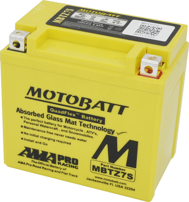 Motobatt 491-1003 MBTZ7S BATTERY MBTZ7S SEALED FACTORY ACTIVATED